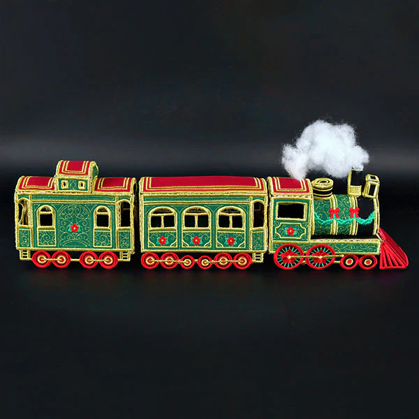 3D Christmas Train Car (In-the-Hoop) - Image 2