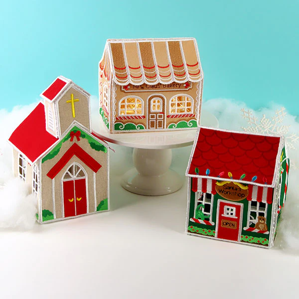 3D Christmas Village - Santa's Workshop (In-the-Hoop) - Image 7
