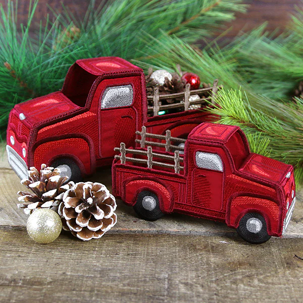 3D Classic Retro Truck (In-the-Hoop) - Image 12