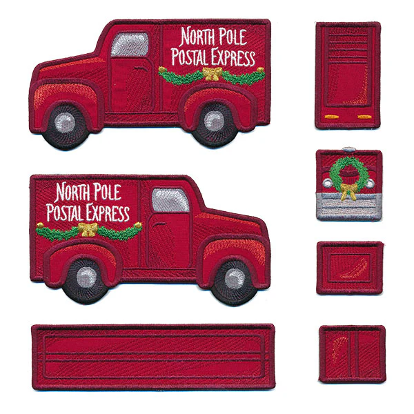 3D North Pole Mail Truck (In-the-Hoop) - Image 6