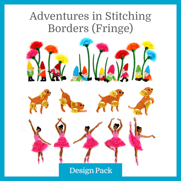 A Adventures in Stitching Borders (Fringe) Design Pack - Image 3
