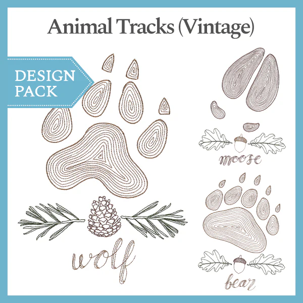 A Animal Tracks (Vintage) Design Pack - Image 2