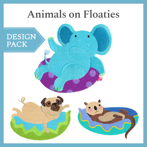 A Animals on Floaties Design Pack - Image 3