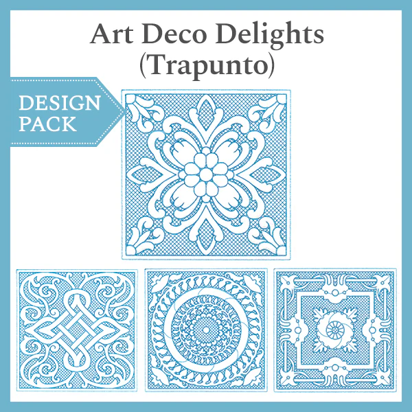 A Art Deco Delights (Trapunto) Design Pack - Image 3