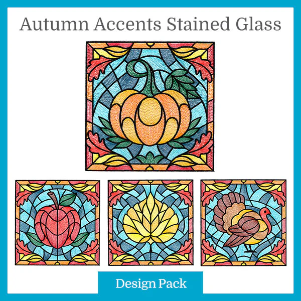 A Autumn Accents Stained Glass Design Pack - Image 4