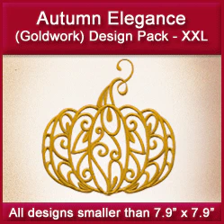 A Autumn Elegance (Goldwork) Design Pack - Image 2