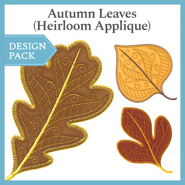 A Autumn Leaves (Heirloom Applique) Design Pack - Image 2