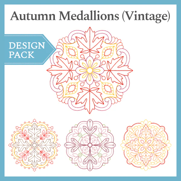 A Autumn Medallions (Vintage) Design Pack - Image 2