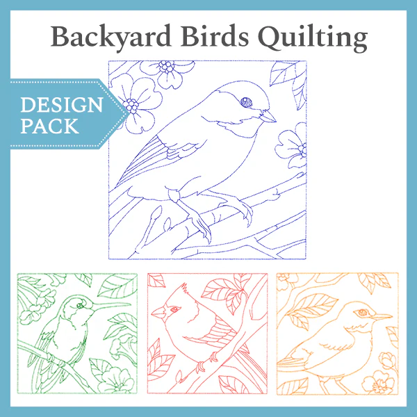 A Backyard Birds Quilting Design Pack - Image 3