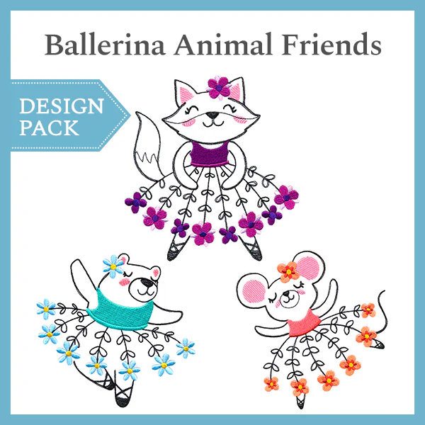 A Ballerina Animal Friends Design Pack - Image 3