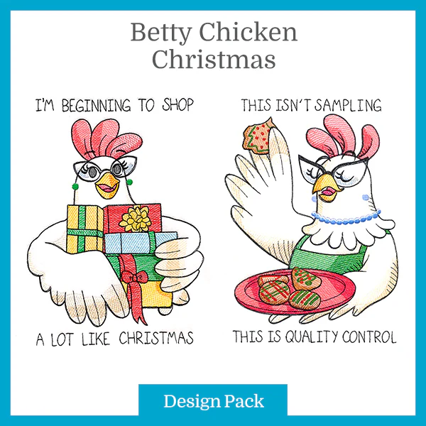 A Betty Chicken Christmas Design Pack - Image 3