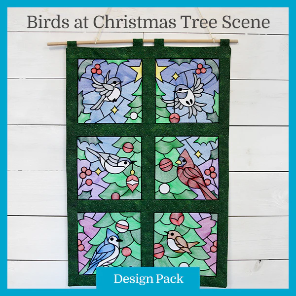 A Birds at Christmas Tree Scene (Design Pack) - Image 4