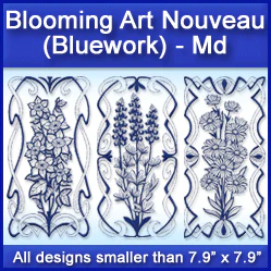 A Blooming Art Nouveau (Bluework) Design Pack - Image 3