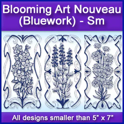 A Blooming Art Nouveau (Bluework) Design Pack - Image 4