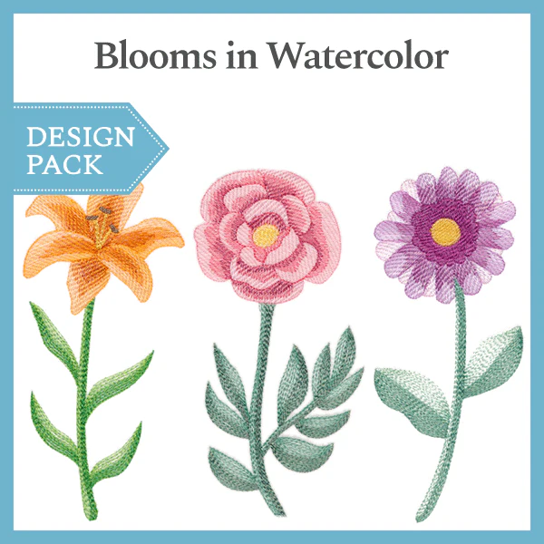 A Blooms in Watercolor Design Pack - Image 4