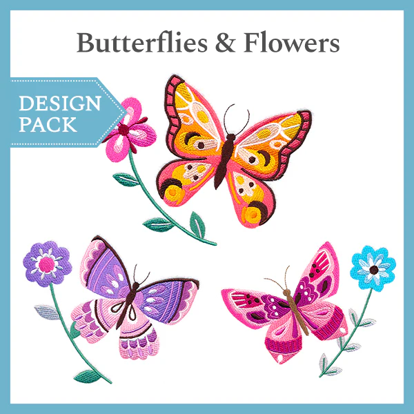 A Butterflies & Flowers Design Pack - Image 3