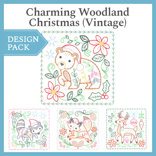 A Charming Woodland Christmas (Vintage) Design Pack - Image 5