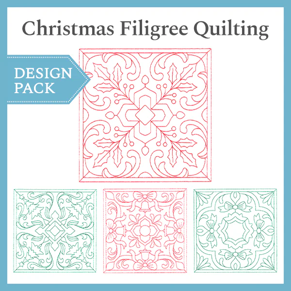 A Christmas Filigree Quilting Design Pack - Image 6