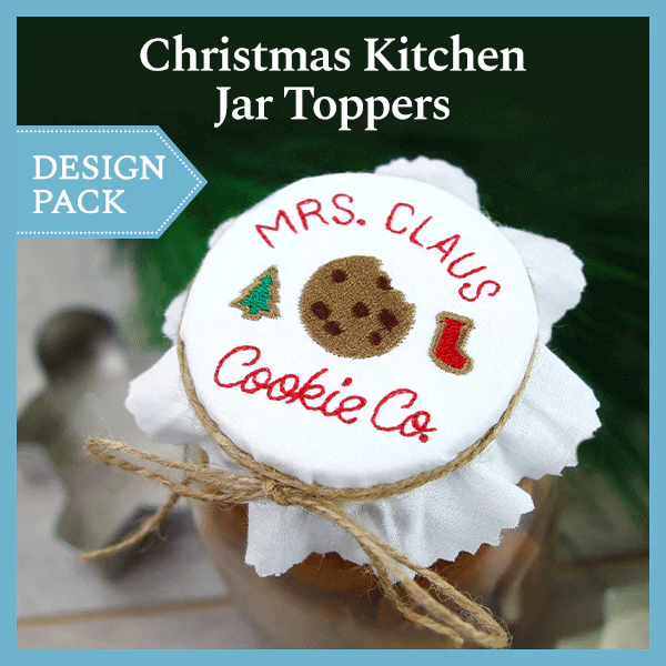 A Christmas Kitchen Jar Toppers Design Pack - Image 2