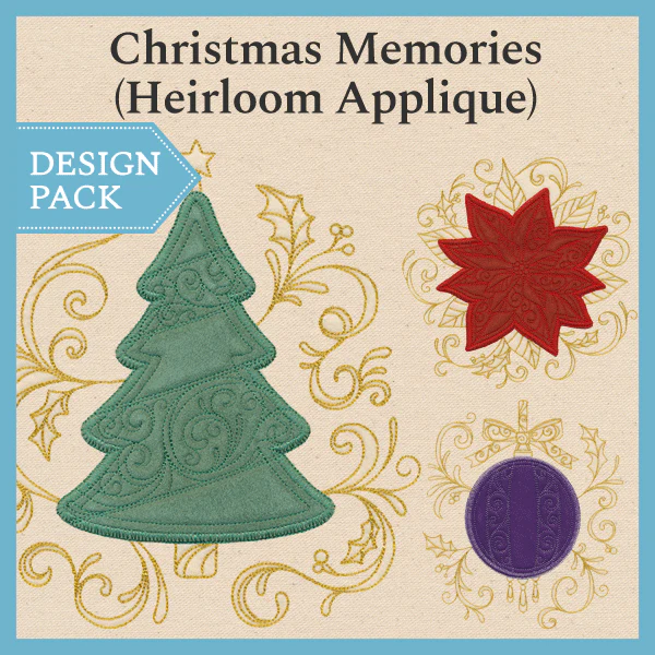 A Christmas Memories (Heirloom Applique) Design Pack - Image 4