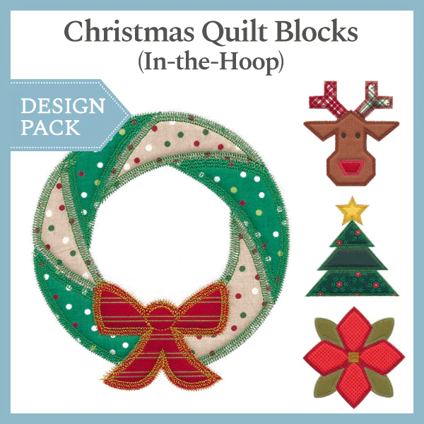 A Christmas Quilt Blocks (In-the-Hoop) Design Pack - Image 3