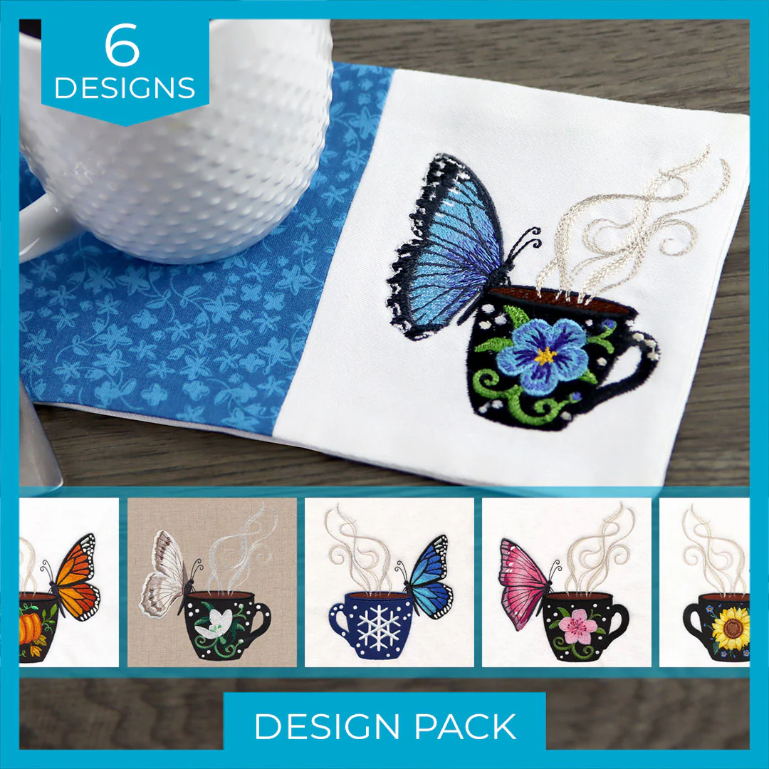 A Coffee Break Butterfly Design Pack - Image 16