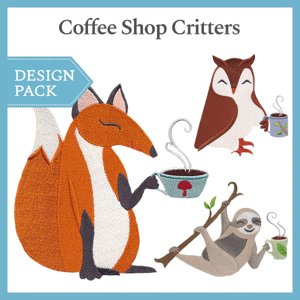 A Coffee Shop Critters Design Pack - Image 2