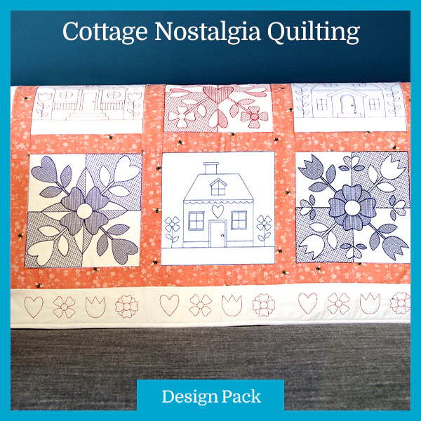 A Cottage Nostalgia Quilting (Double Run) (Trapunto) Design Pack - Image 4