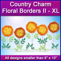 A Country Charm Floral Borders II Design Pack - Image 2