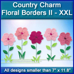 A Country Charm Floral Borders II Design Pack - Image 6
