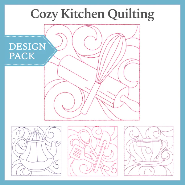 A Cozy Kitchen Quilting Design Pack - Image 4