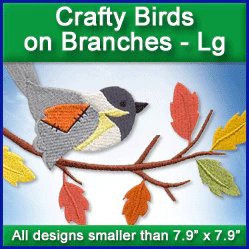 A Crafty Birds on Branches Design Pack - Image 2