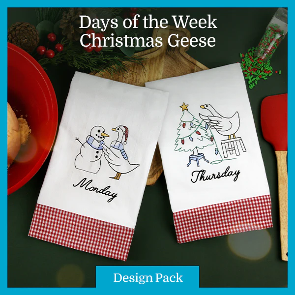 A Days of the Week Christmas Geese Design Pack - Image 3