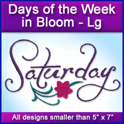 A Days of the Week in Bloom Design Pack