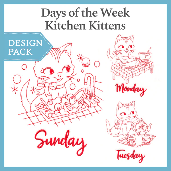 A Days of the Week Kitchen Kittens Design Pack - Image 3