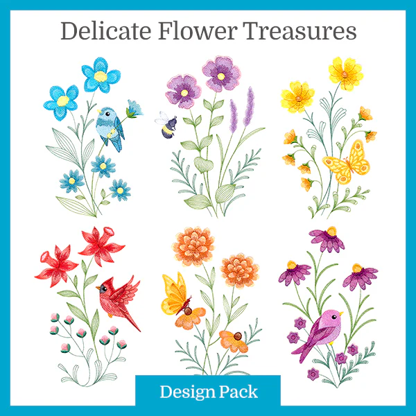 A Delicate Flower Treasures Design Pack - Image 5