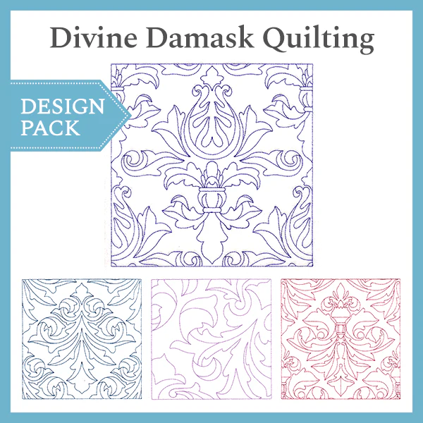 A Divine Damask Quilting Design Pack - Image 4