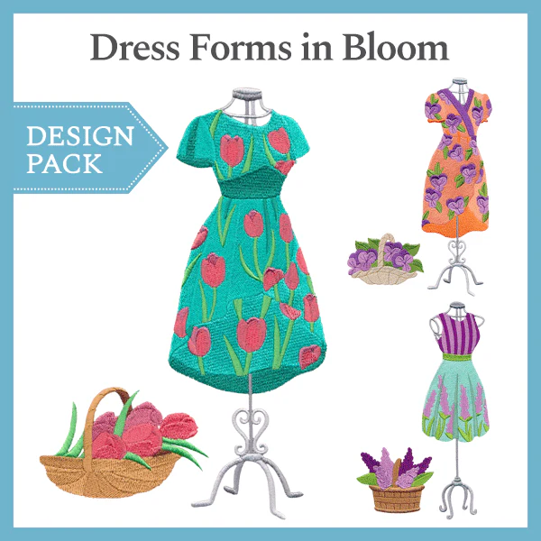 A Dress Forms in Bloom Design Pack - Image 4