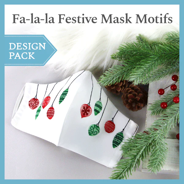 A Fa-la-la Festive Mask Motifs Design Pack - Image 3