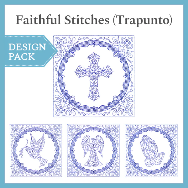 A Faithful Stitches (Trapunto) Design Pack
