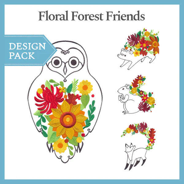 A Floral Forest Friends Design Pack - Image 2