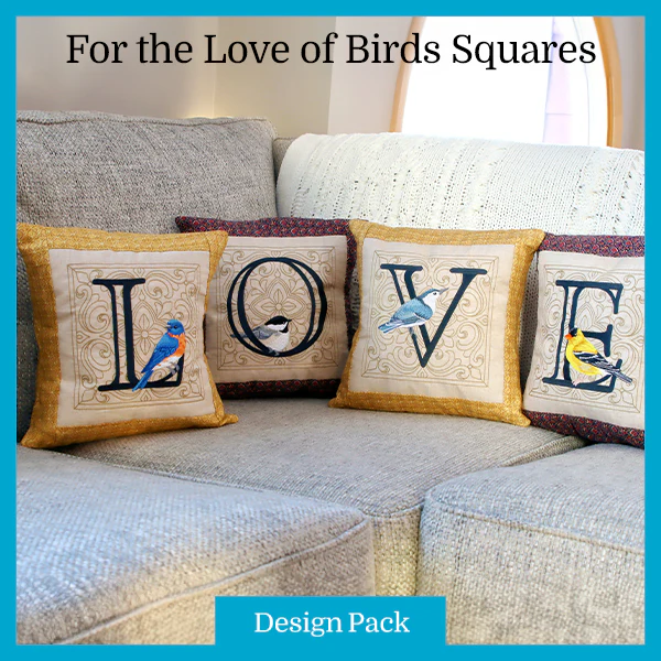 A For the Love of Birds Squares Design Pack - Image 4