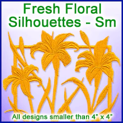 A Fresh Floral Silhouettes Design Pack - Image 5