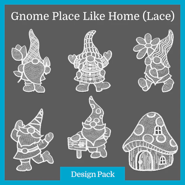 A Gnome Place Like Home (Lace) Design Pack - Image 3
