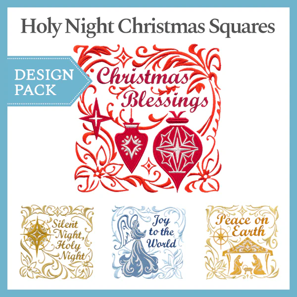 A Holy Night Christmas Squares Design Pack - Image 4