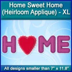 A Home Sweet Home (Heirloom Applique) Design Pack - Image 5