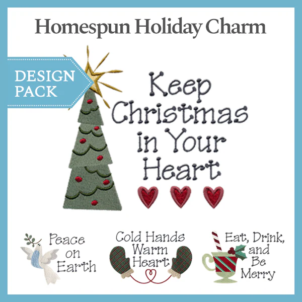 A Homespun Holiday Charm Design Pack - Image 3