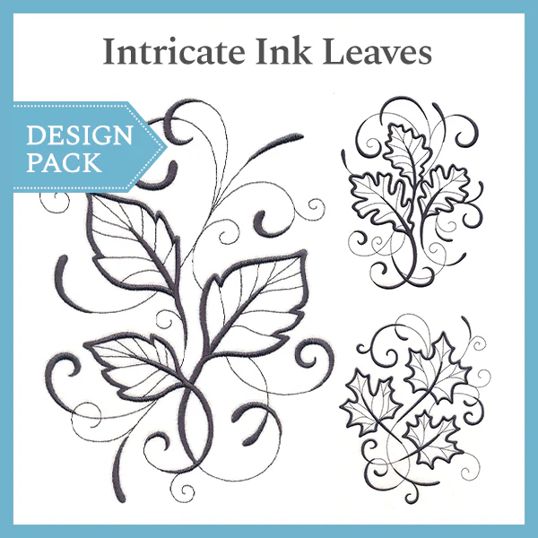 A Intricate Ink Leaves Design Pack - Image 2