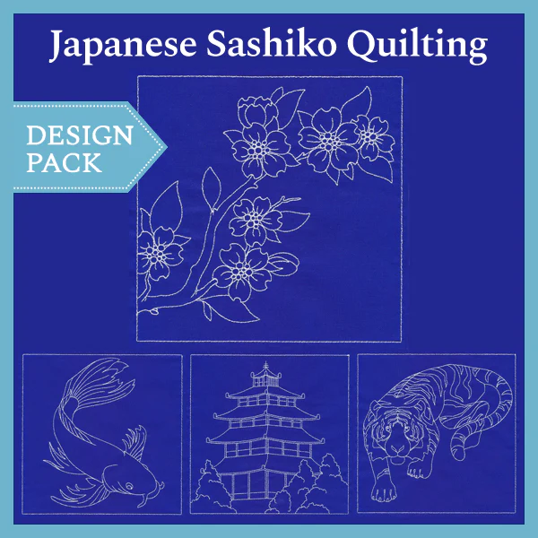 A Japanese Sashiko Quilting Design Pack - Image 5