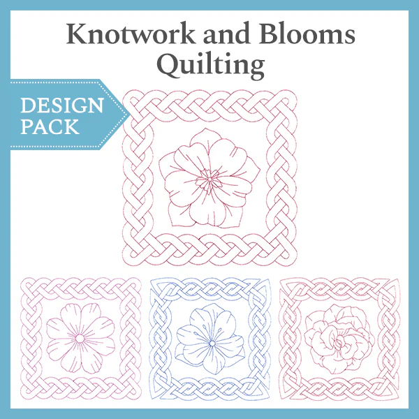 A Knotwork and Blooms Quilting Design Pack - Image 4